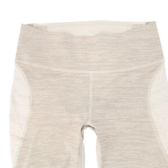 Outdoor Voices Tech Sweat Two Tone Coyote Atmosphere Crop Leggings Sand Beige S - Picture 4 of 6